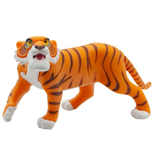 Bullyland 12376 - Spielfigur Tiger Shir Khan aus Walt Disney Das Dschungelbuch, ca. 15 cm, detailgetreu, ideal als kleines Geschenk für Kinder ab 3 Jahren von Bullyland