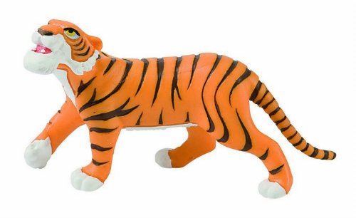 Bullyland 12376 - Spielfigur Tiger Shir Khan aus Walt Disney Das Dschungelbuch, ca. 15 cm, detailgetreu, ideal als kleines Geschenk für Kinder ab 3 Jahren von Bullyland