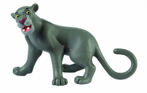 Bullyland 12377 - Spielfigur Panther Baghira aus Walt Disney Das Dschungelbuch, ca. 8,4 cm, detailgetreu, ideal als kleines Geschenk für Kinder ab 3 Jahren von Bullyland