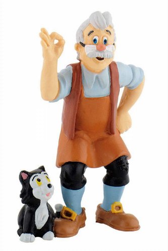 Bullyland 12398 - Spielfigur Meister Gepetto aus Walt Disney Pinocchio, ca. 7,4 cm, detailgetreu, ideal als kleines Geschenk für Kinder ab 3 Jahren von Bullyland