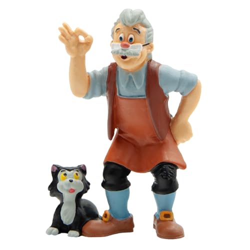 Bullyland 12398 - Spielfigur Meister Gepetto aus Walt Disney Pinocchio, ca. 7,4 cm, detailgetreu, ideal als kleines Geschenk für Kinder ab 3 Jahren von Bullyland