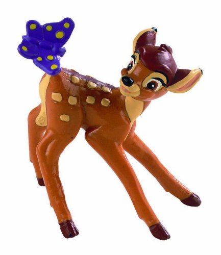 Bullyland 12420 - Spielfigur Bambi aus Walt Disney Bambi, ca. 6,5 cm, detailgetreu, ideal als kleines Geschenk für Kinder ab 3 Jahren von Bullyland