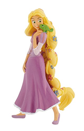 Bullyland 12424 - Spielfigur Rapunzel mit Blumen aus Walt Disney Rapunzel − Neu verföhnt, ca. 10,6 cm, detailgetreu, ideal als kleines Geschenk für Kinder ab 3 Jahren von Bullyland