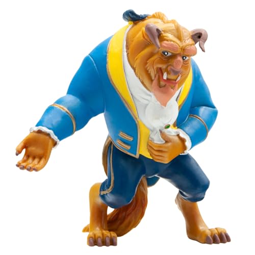 Bullyland 12463 - Spielfigur Biest aus Walt Disney Die Schöne und das Biest, ca. 10,1 cm, detailgetreu, ideal als kleines Geschenk für Kinder ab 3 Jahren, Blau von Bullyland