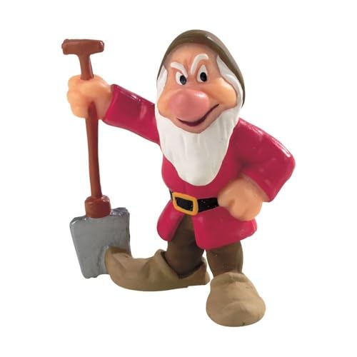 Bullyland 12478 - Spielfigur Zwerg Brummbär aus Walt Disney Schneewittchen, ca. 5,1 cm, detailgetreu, ideal als kleines Geschenk für Kinder ab 3 Jahren von Bullyland