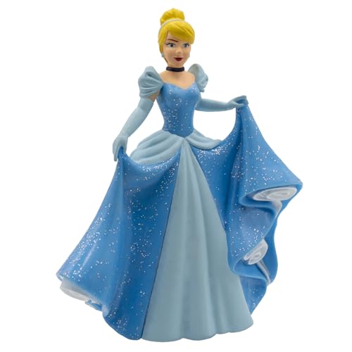 Bullyland 12501 - Spielfigur Walt Disney Cinderella, ca. 10 cm, detailgetreu, ideal als kleines Geschenk für Kinder ab 3 Jahren, Blau von Bullyland