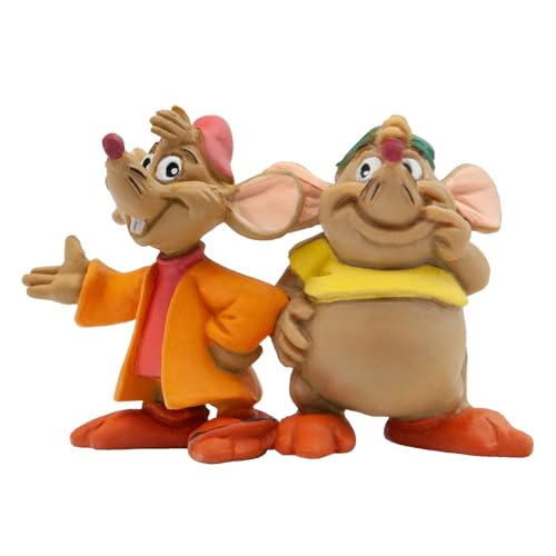 Bullyland 12502 - Spielfigur Mäuse Karlie und Jaques aus Walt Disney Cinderella, ca. 6,2 cm, detailgetreu, ideal als kleines Geschenk für Kinder ab 3 Jahren Bullyland 12502 - Spielfigur Mäuse Karlie und Jaques aus Walt Disney Cinderella, ca. 6,2 cm, detailgetreu, ideal als kleines Geschenk für Kinder ab 3 Jahren von Bullyland