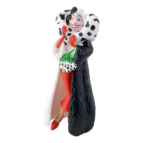 Bullyland 12512 - Spielfigur Cruella de Vil aus Walt Disney 101 Dalmatiner, ca. 9,8 cm, detailgetreu, ideal als kleines Geschenk für Kinder ab 3 Jahren von Bullyland