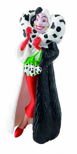 Bullyland 12512 - Spielfigur Cruella de Vil aus Walt Disney 101 Dalmatiner, ca. 9,8 cm, detailgetreu, ideal als kleines Geschenk für Kinder ab 3 Jahren von Bullyland