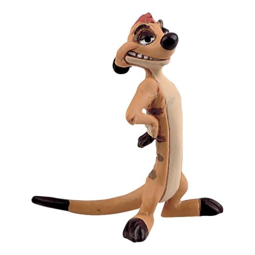 Bullyland 12534 - Spielfigur Erdmännchen Timon aus Walt Disney Der König der Löwen, ca. 6,3 cm, detailgetreu, ideal als kleines Geschenk für Kinder ab 3 Jahren von Bullyland