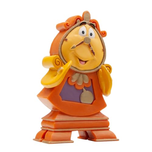 Bullyland 12563 - Spielfigur Herr von Unruh aus Walt Disney Die Schöne und das Biest, ca. 6,9 cm, detailgetreu, ideal als kleines Geschenk für Kinder ab 3 Jahren, Orange von Bullyland