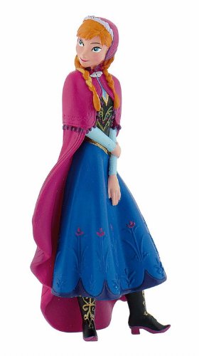 Bullyland 12960 - Spielfigur Prinzessin Anna aus Walt Disney Die Eiskönigin, ca. 9,5 cm, detailgetreu, ideal als kleines Geschenk für Kinder ab 3 Jahren von Bullyland