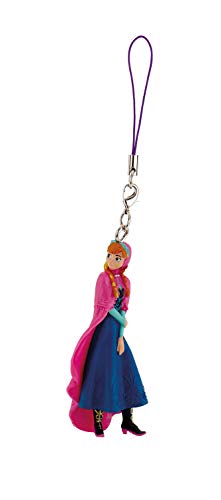 Bullyland 13072 - Anhänger, Disney Die Eiskönigin - Frozen, Mini Anna, ca. 7 cm, für Rucksack und Ranzen oder als Schlüsselanhänger, ideal als kleines Geschenk für Kinder von Bullyland