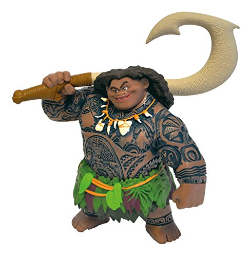 Bullyland 13186 - Spielfigur Halbgott Maui aus Walt Disney Vaiana, ca. 12,8 cm, detailgetreu, ideal als kleines Geschenk für Kinder ab 3 Jahren von Bullyland