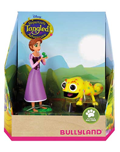 Bullyland 13462 - Spielfigurenset, Walt Disney Rapunzel - Rapunzel und Pascal, liebevoll handbemalte Figuren, PVC-frei, tolles Geschenk für Jungen und Mädchen zum fantasievollen Spielen von Bullyland