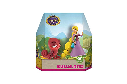 Bullyland 13463 - Spielfigurenset, Walt Disney Rapunzel - Rapunzel und Pascal, liebevoll handbemalte Figuren, PVC-frei, tolles Geschenk für Jungen und Mädchen zum fantasievollen Spielen von Bullyland