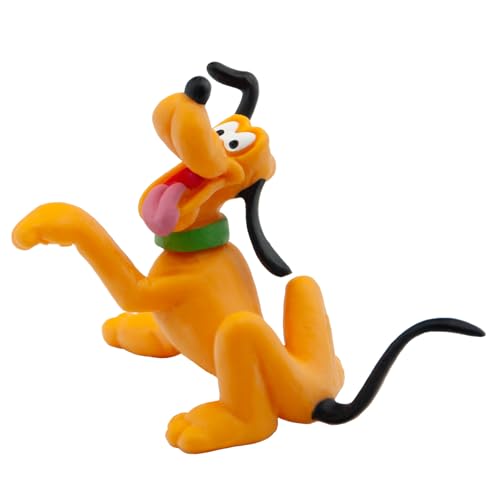Bullyland 15347 - Spielfigur Walt Disney Mickey's Hund Pluto, ca. 8,3 cm, detailgetreu, ideal als kleines Geschenk für Kinder ab 3 Jahren, Gelb von Bullyland