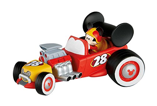 Bullyland 15459 - Disney Micky und die flinken Flitzer Spielfigur, Rennfahrer Micky im Auto von Bullyland
