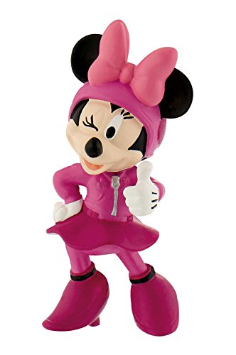 Bullyland 15463 - Disney Micky und die flinken Flitzer Spielfigur, Rennfahrer Minnie von Bullyland