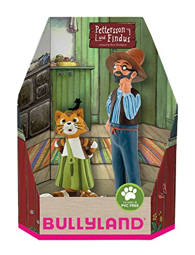 Bullyland 46005 - Spielfiguren Set Pettersson und Findus, detailgetreu, ideal als kleines Geschenk für Kinder ab 3 Jahren von Bullyland