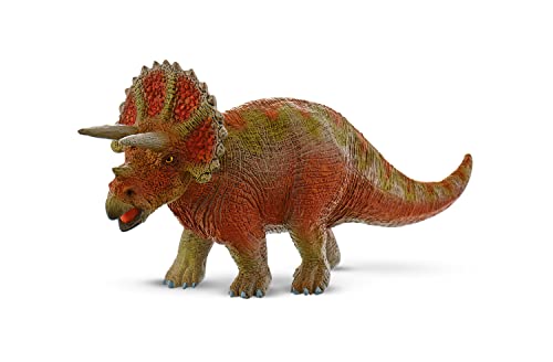 Bullyland 61446 - Spielfigur Triceratops, ca. 16,7 cm großer Dinosaurier, detailgetreu, PVC-frei, ideal als kleines Geschenk für Kinder ab 3 Jahren von Bullyland
