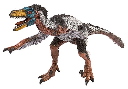 Bullyland 61466 - Spielfigur Velociraptor, ca. 22 cm großer Dinosaurier, detailgetreu, PVC-frei, ideal als kleines Geschenk für Kinder ab 3 Jahren von Bullyland
