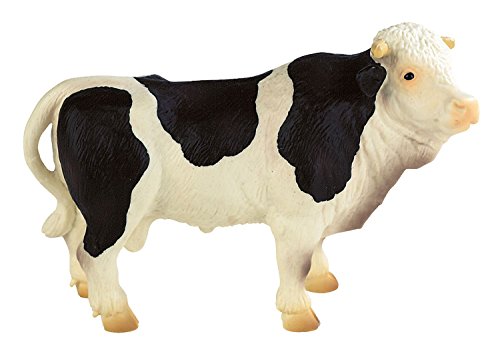 Bullyland 62607 - Spielfigur, Stier schwarz - weiß, ca. 12,8 cm von Bullyland