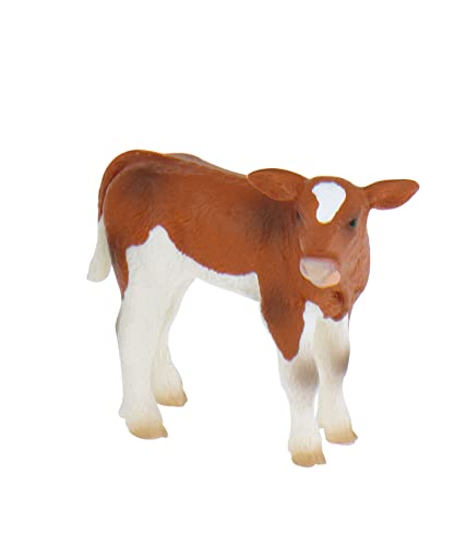 Bullyland 62630 - Spielfigur Kalb Mona, ca. 6,7 cm große Tierfigur, detailgetreu, PVC-frei, ideal als kleines Geschenk für Kinder ab 3 Jahren von Bullyland