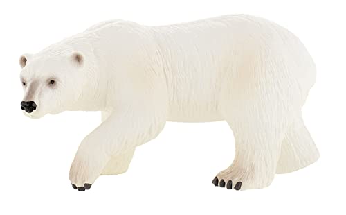 Bullyland 63537 - Spielfigur Eisbär, ca. 15 cm große Tierfigur, detailgetreu, PVC-frei, ideal als kleines Geschenk für Kinder ab 3 Jahren von Bullyland