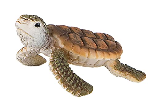 Bullyland 63569 - Spielfigur Meeresschildkröten Junges, ca. 6 cm große Tierfigur, detailgetreu, PVC-frei, ideal als kleines Geschenk für Kinder ab 3 Jahren von Bullyland