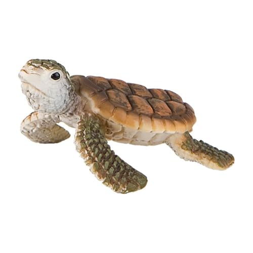 Bullyland 63569 - Spielfigur Meeresschildkröten Junges, ca. 6 cm große Tierfigur, detailgetreu, PVC-frei, ideal als kleines Geschenk für Kinder ab 3 Jahren von Bullyland