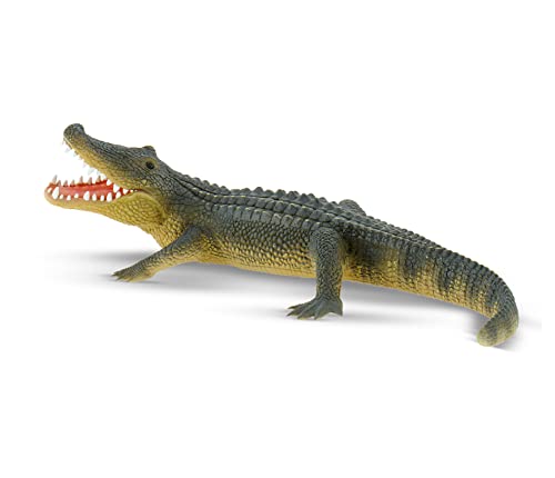 Bullyland 63690 - Spielfigur Alligator, ca. 19 cm große Tierfigur, detailgetreu, PVC-frei, ideal als kleines Geschenk für Kinder ab 3 Jahren von Bullyland