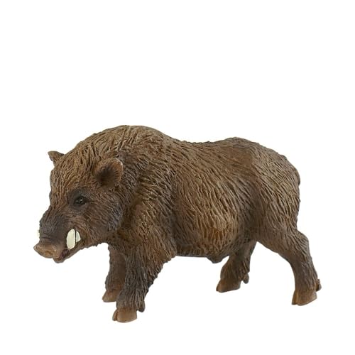 Bullyland 64446 - Spielfigur Wildschwein, ca. 8 cm große Tierfigur, detailgetreu, PVC-frei, ideal als kleines Geschenk für Kinder ab 3 Jahren von Bullyland