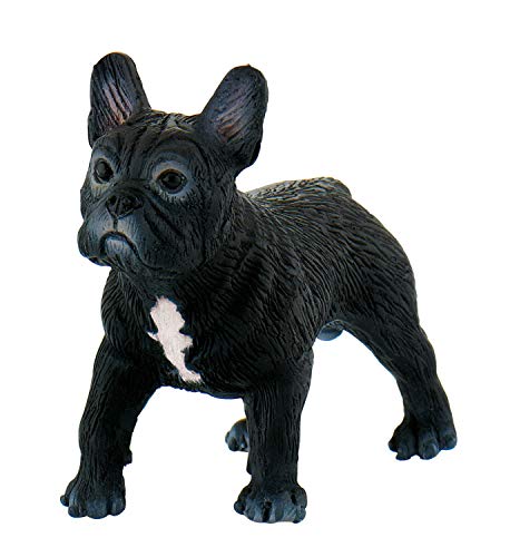 Bullyland 65452 - Spielfigur, Französische Bulldogge Sammy, ca. 3,4 cm, ideal als Torten-Figur, detailgetreu, PVC-frei, tolles Geschenk für Kinder zum fantasievollen Spielen von Bullyland