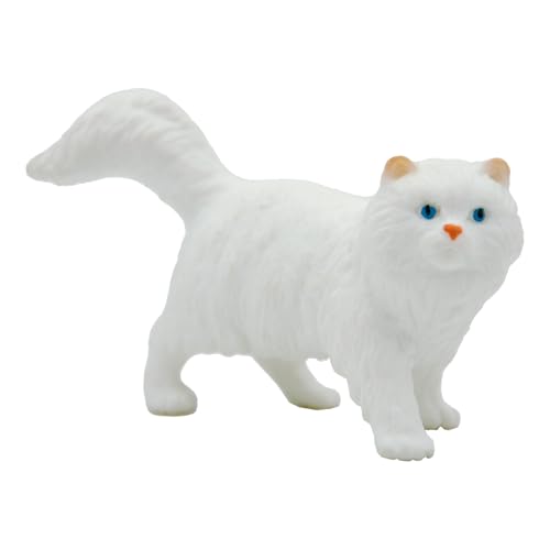 Bullyland 66365 - Spielfigur Weiße Perser-Katze Princess, ca. 3,5 cm große Tierfigur, detailgetreu, PVC-frei, ideal als kleines Geschenk für Kinder ab 3 Jahren von Bullyland