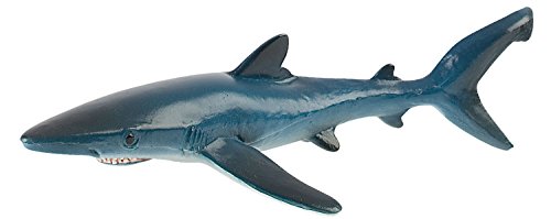 Bullyland 67411 - Spielfigur Blauhai, ca. 18,5 cm große Tierfigur, detailgetreu, PVC-frei, ideal als kleines Geschenk für Kinder ab 3 Jahren von Bullyland