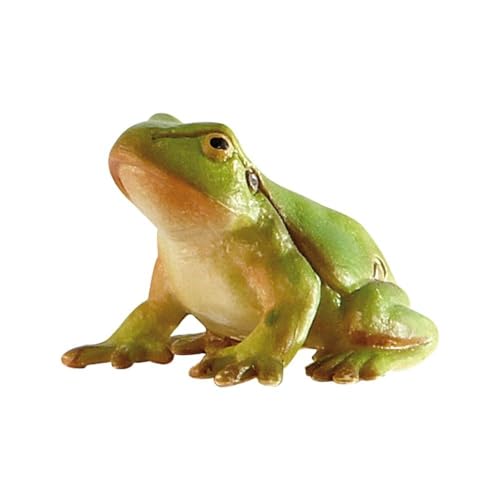 Bullyland 68401 - Spielfigur Laubfrosch, ca. 5,7 cm große Tierfigur, detailgetreu, PVC-frei, ideal als kleines Geschenk für Kinder ab 3 Jahren, Grün von Bullyland