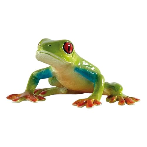 Bullyland 68516 - Spielfigur Rotaugenlaubfrosch, ca. 6,8 cm große Tierfigur, detailgetreu, PVC-frei, ideal als kleines Geschenk für Kinder ab 3 Jahren von Bullyland