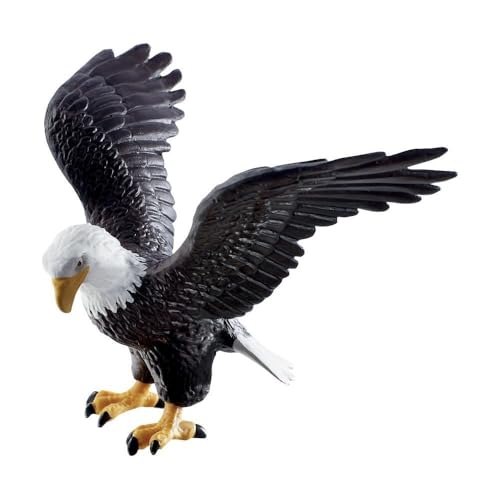 Bullyland 69351 - Spielfigur Weißkopfadler, ca. 12 cm große Tierfigur, detailgetreu, PVC-frei, ideal als kleines Geschenk für Kinder ab 3 Jahren von Bullyland