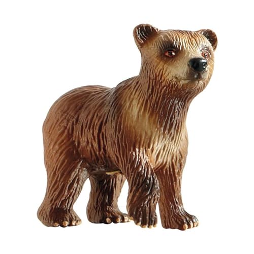 Bullyland 69399 - Spielfigur Braunbär Junges, ca. 5 cm große Tierfigur, detailgetreu, PVC-frei, ideal als kleines Geschenk für Kinder ab 3 Jahren von Bullyland