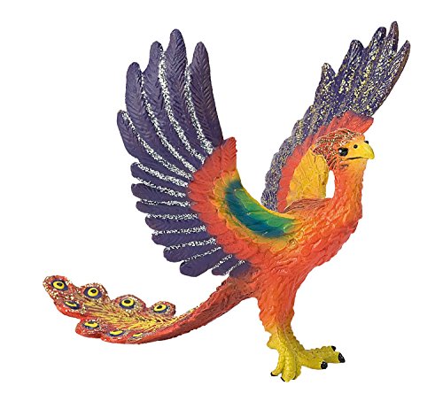 Bullyland 75541 - Spielfigur Feuervogel Phönix, ca. 8,9 cm, detailgetreu, PVC-frei, ideal als kleines Geschenk für Kinder ab 3 Jahren von Bullyland