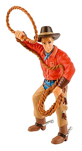 Bullyland 80673 - Spielfigur, Cowboy mit Lasso, ca. 12 cm von Bullyland