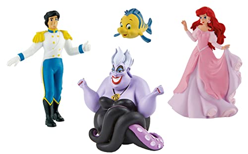 Bullyland - Disney Arielle Figuren Set mit Arielle, Eric, Fabius und Ursula von Bullyland