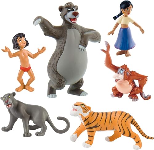 Bullyland Dschungelbuch Spielfiguren, 6er Set von Bullyland