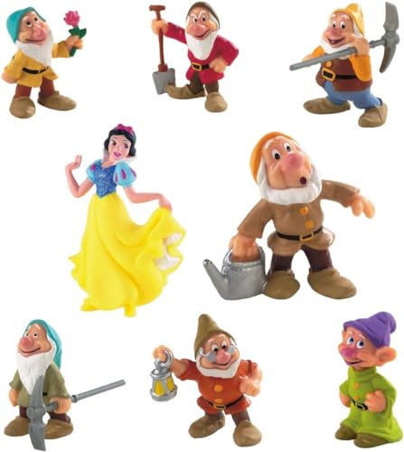 Bullyland Schneewittchen Und Die 7 Zwerge Figuren-Set 8-Teilig von Bullyland