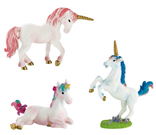 Bullyland Spielfiguren - Einhorn Familie mit Stute, Hengst und Fohlen - handbemalt Bullyland Spielfiguren - Einhorn Familie mit Stute, Hengst und Fohlen - handbemalt von Bullyland