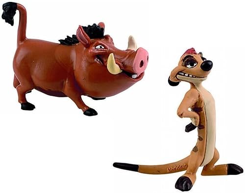 Bullyland Timon 12533 und Pumbaa 12534 Disney König der Löwen Figuren-Set von Bullyland