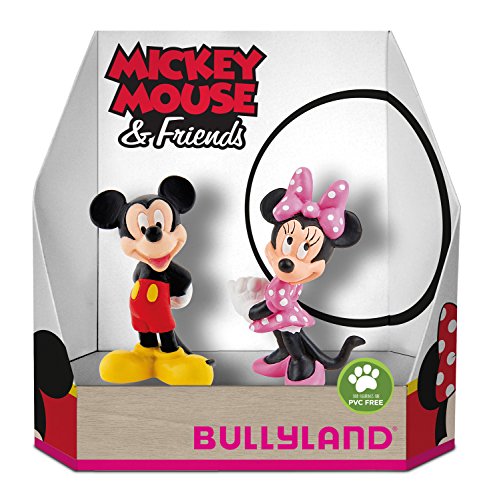 Bullyland 15083 - Spielfiguren Set Walt Disney Mickey & Minnie Mouse, ca. 14,5 cm, detailgetreu, ideal als kleines Geschenk für Kinder ab 3 Jahren von Bullyland