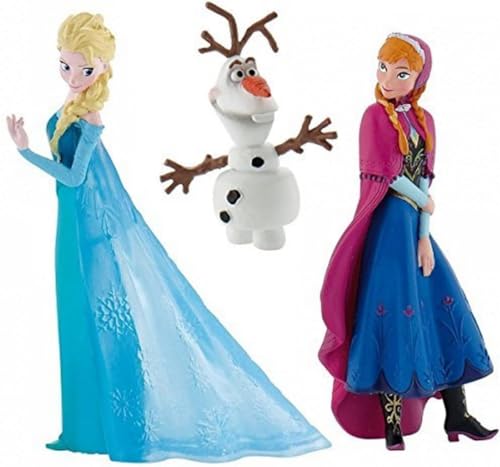 Official Disney's Frozen Set of 3 Figures, Anna, Elsa and Olaf by Disneys Frozen von Bullyland