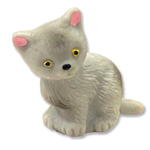 Bullyland Figur aus PVC Micro Kitten Sitzend Grau von Bullyland